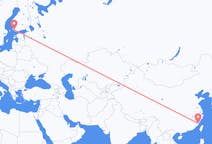 Flüge von Fuzhou, China nach Turku, Finnland