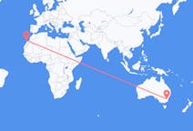 Vols de Canberra, Australie pour Lanzarote, Espagne
