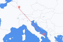 Flyrejser fra Brindisi, Italien til Saarbrücken, Tyskland