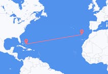 Flyrejser fra San Salvador Island, Bahamas til Funchal, Portugal