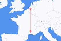 Flyg från Nîmes, Frankrike till Brysselregionen, Belgien