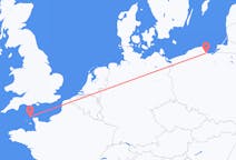 Flights from Alderney, Guernsey to Gdańsk, Poland