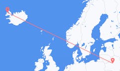 Flyg från staden Minsk till staden Ísafjörður