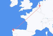 Flights from Santiago de Compostela, Spain to Eindhoven, the Netherlands
