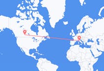 Flug frá Saskatoon, Kanada til Pisa, Ítalíu