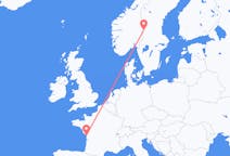Flights from La Rochelle, France to Rörbäcksnäs, Sweden