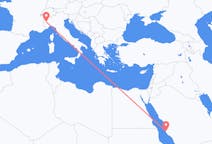 Flyrejser fra Jeddah til Torino