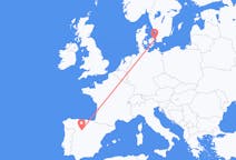 Flights from Valladolid, Spain to Copenhagen, Denmark