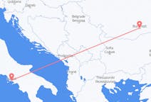 Flyg från Neapel till Bukarest