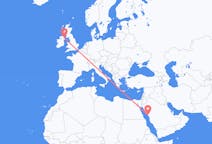 Flights from Yanbu, Saudi Arabia to Belfast, Northern Ireland
