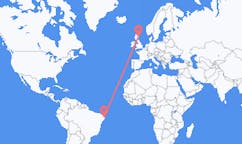 Flyreiser fra João Pessoa, Paraíba, Brasil til Aberdeen, Skottland