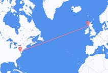 Flyg från Washington, D. C. , USA till Tiree, Skottland