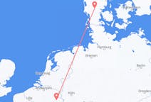Flights from Liège, Belgium to Billund, Denmark