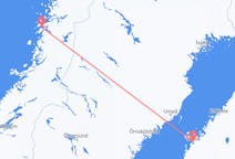 Flyg från Sandnessjøen, Norge till Vasa, Finland