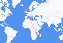 Flyrejser fra Chimoio, Mozambique til Edinburgh, Skotland
