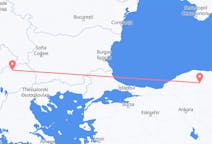 出发地 土耳其出发地 卡斯塔莫努飞往 北马其顿斯科普里的航班