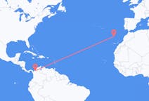 Flyg från Montería, Colombia till Funchal, Portugal