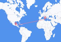 Flyreiser fra Tuxtla Gutiérrez, Mexico til Malta, Malta