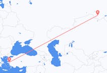 Fly fra Omsk til Izmir