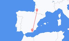 Loty z miasta Pau, Pyrénées-Atlantiques do miasta Almería