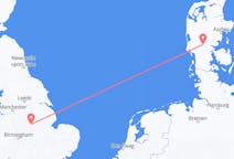 Flyreiser fra Billund, Danmark til Nottingham, England