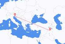 Flights from Erbil to Trieste
