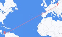 Flüge von La Palma, Panama nach Warschau, Polen