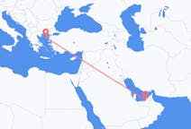 Flyreiser fra Abu Dhabi, til Lemnos