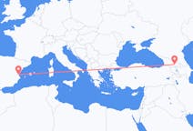 Loty z Tbilisi, Gruzja do Walencja, Hiszpania