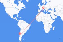 Flyreiser fra Osorno, Chile til Pisa, Italia