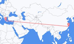 Flyg från Taizhou, Jiangsu, Kina till Kythera, Grekland