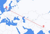 Flights from Dibrugarh, India to Gothenburg, Sweden