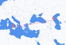 Flyreiser fra Makhatsjkala, Russland til Palermo, Italia