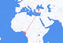 Flyreiser fra São Tomé, til Konya
