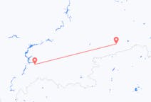 Vols depuis la ville de Kourgan (Oblast de Kourgan) vers la ville de Samara