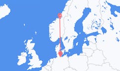 Flug frá Þrándheimi, Noregi til Lübeck, Þýskalandi