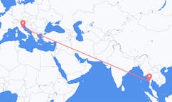 Flyrejser fra Myeik, Myanmar, Myanmar (Burma) til Ancona, Italien