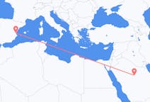 Flyrejser fra Al-Qassim-regionen, Saudi-Arabien til Valencia, Spanien