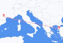 프랑스 카스트르에서 출발해 터키 Edremit에게(으)로 가는 항공편