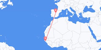 Flyreiser fra Guinea-Bissau til Spania