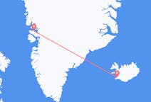 Flyg från Qaarsut, Grönland till Reykjavik, Island