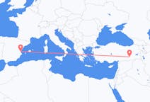 Flights from Diyarbakır in Turkey to Valencia in Spain