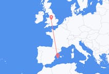 Flyrejser fra Ibiza, Spanien til Birmingham, England
