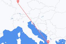 Flyreiser fra Frankfurt, til Corfu