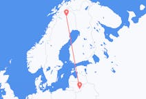Flights from Vilnius, Lithuania to Kiruna, Sweden
