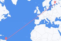 Vluchten van Haven van Spanje, Trinidad en Tobago naar Lappeenranta, Finland