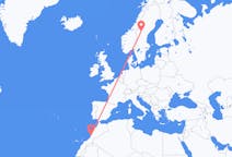 Flyg från Agadir till Östersund
