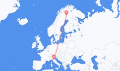 Flyrejser fra Pajala, Sverige til Firenze, Italien