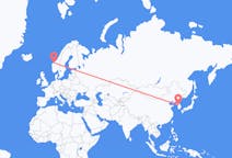 Flyreiser fra Seoul, Sør-Korea til Molde, Norge