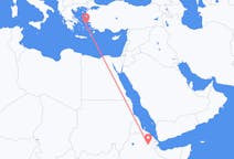 出发地 埃塞俄比亚出发地 塞梅拉目的地 希腊伊卡利亚岛的航班